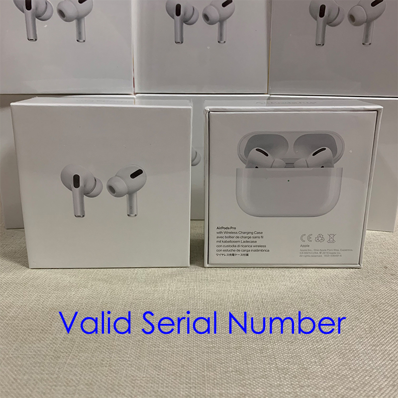 For AirPods Pro Wirless Earphones Valid serial NO. Metal closure connector Rename GPS Wireless Charging Bluetooth Headphones with In-Ear Detection, Valid serial number
For AirPods Pro Wirless Earphones Valid serial NO. Metal closure connector Rename GPS Wireless Charging Bluetooth Headphones with In-Ear Detection, Valid serial number