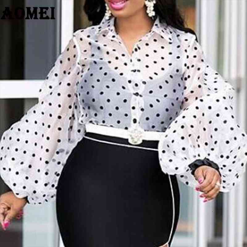 Women Blouse Tops Shirts Polka Dot Thin Classy Spring Transparent Long Sleeves Office Fashion Elegant Ladies Female Clothes, White
Women Blouse Tops Shirts Polka Dot Thin Classy Spring Transparent Long Sleeves Office Fashion Elegant Ladies Female Clothes, White