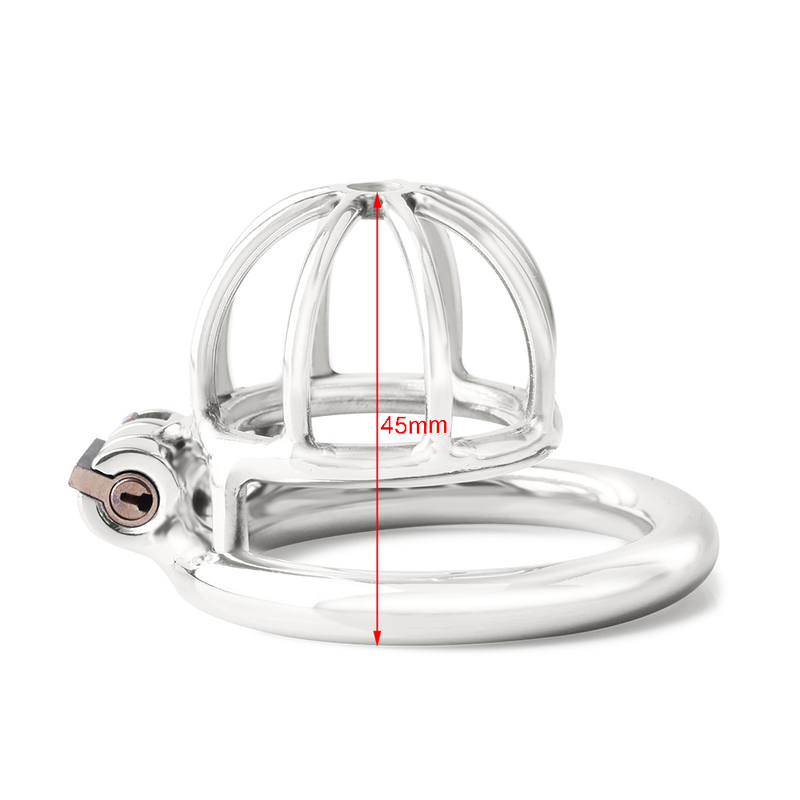 Happygo, Super Small Stainless Steel Male Chastity Device,Cock Cage,Penis Lock,Cock Ring,Chastity Belt,A282 220329