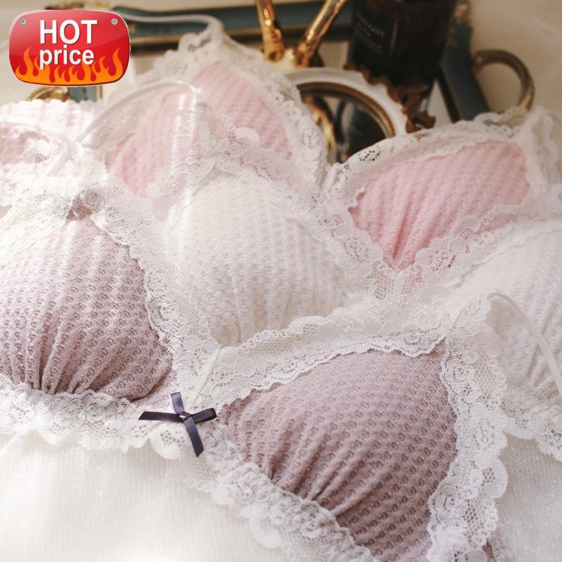 Lolita Bra Lace Brassiere Underwear Lounge Set Women Lingeire Brawlette Intimates Soft Ultra Thin Wire Free Bra and Panty Set #9Y66, Black;white
Lolita Bra Lace Brassiere Underwear Lounge Set Women Lingeire Brawlette Intimates Soft Ultra Thin Wire Free Bra and Panty Set #9Y66, Black;white