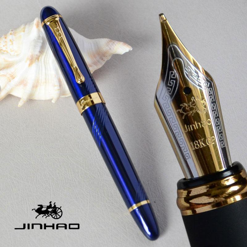 FOUNTAIN PEN 18KGP 0.7mm BROAD NIB JINHAO X450 DEEP BLUE AND GOLDEN LUXURY PURPLE WHITE RED 21 COLORS FOR CHOICE JINHAO 450 
FOUNTAIN PEN 18KGP 0.7mm BROAD NIB JINHAO X450 DEEP BLUE AND GOLDEN LUXURY PURPLE WHITE RED 21 COLORS FOR CHOICE JINHAO 450