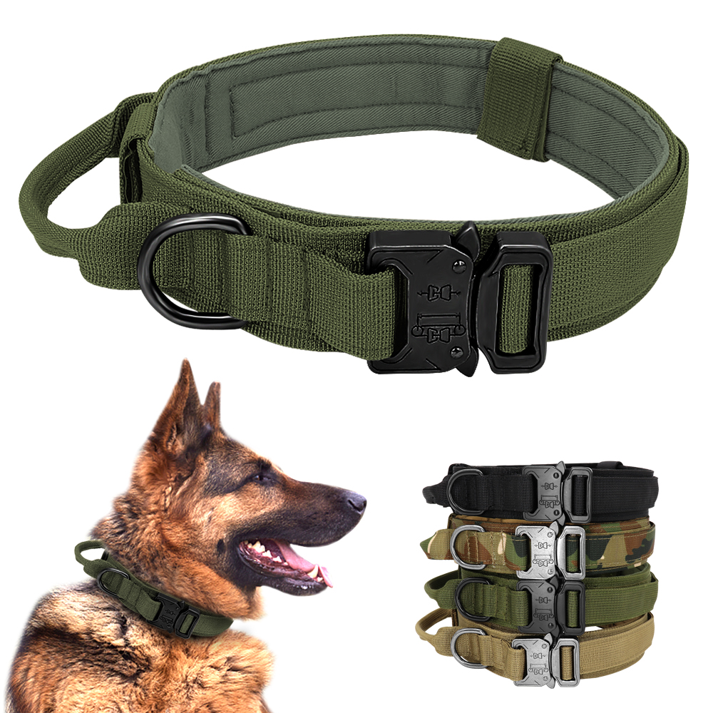 Military Tactical Dog Collar German Shepard Medium Large Dog Collars For Walking Training Duarable Dog Collar Control Handle 
Military Tactical Dog Collar German Shepard Medium Large Dog Collars For Walking Training Duarable Dog Collar Control Handle