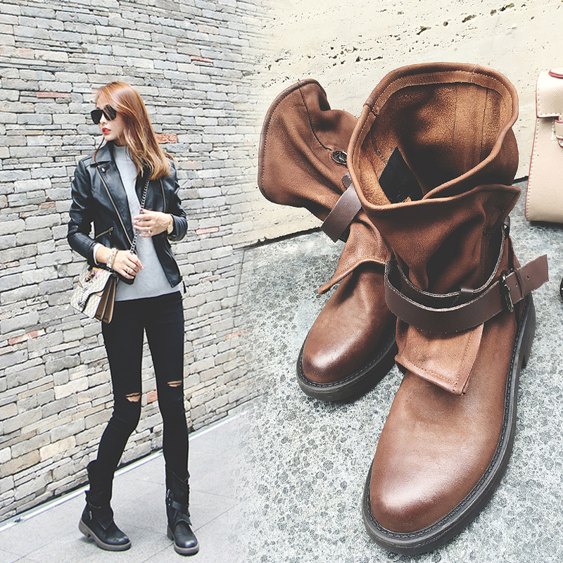 2021 Hot Women Mid-calf Solid Size 22-25.5cm Short Length British Retro 2-color Boots H85B, Brown
2021 Hot Women Mid-calf Solid Size 22-25.5cm Short Length British Retro 2-color Boots H85B, Brown