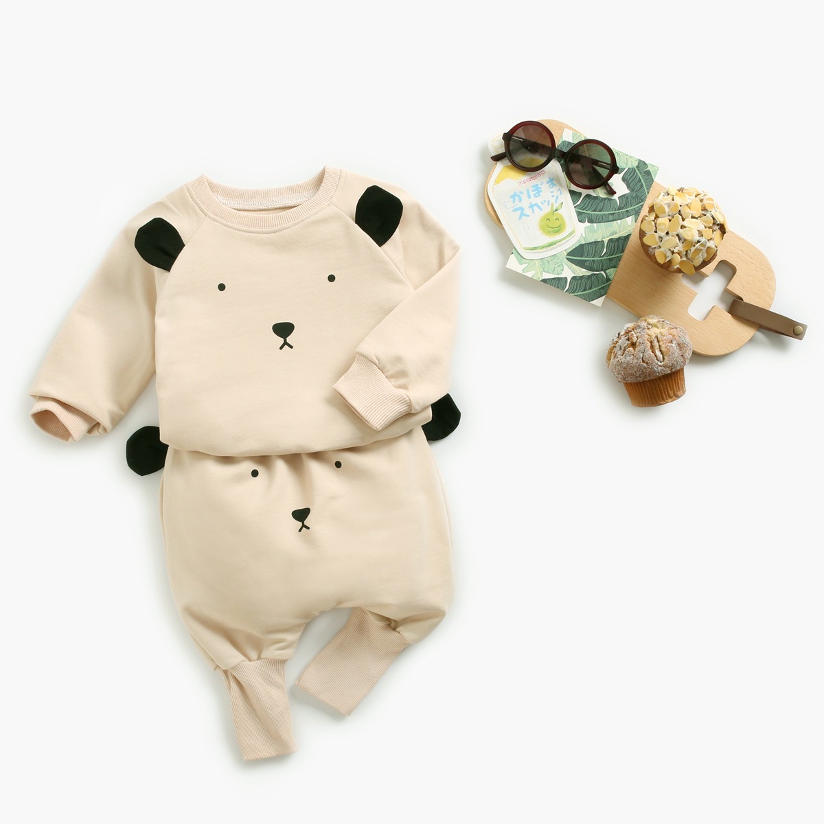 CHILDREN'S Suit Korean-style Animal Piece Infant BOY'S Autumn Clothing Baby Single Hoodie Spring AutumnX1019