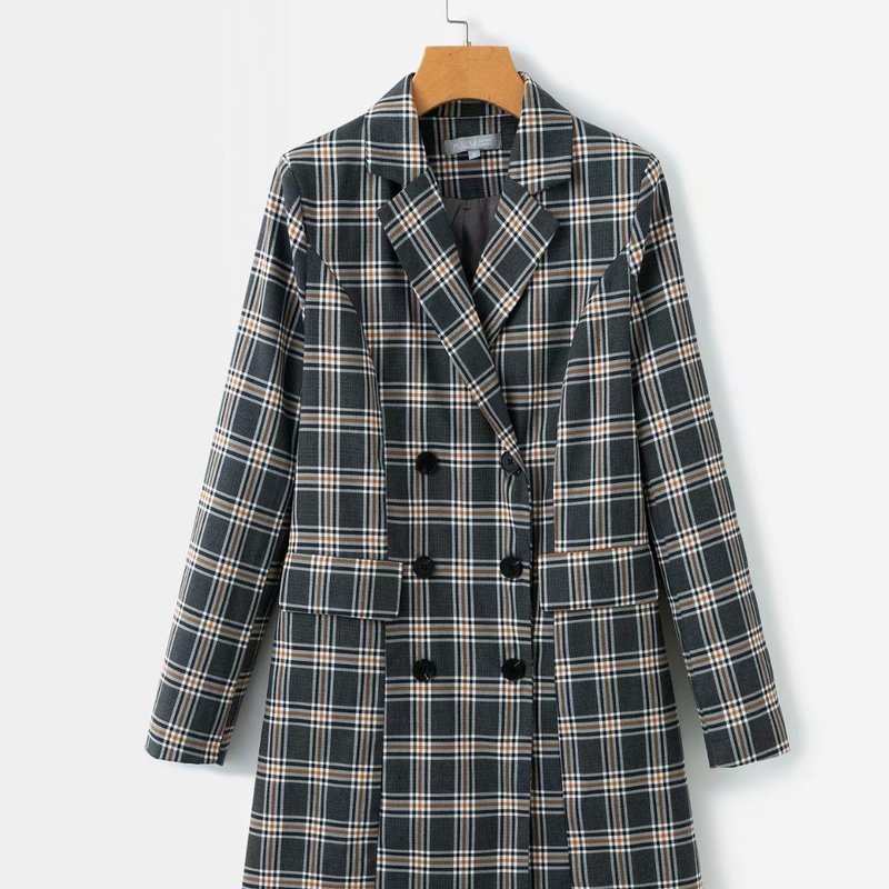 2021 New F0561 Paragraphs 20 Han Edition Cultivate Morality Lapel Double-breasted Plaid Waist Long-sleeved Jacket Wtjq, See chart
2021 New F0561 Paragraphs 20 Han Edition Cultivate Morality Lapel Double-breasted Plaid Waist Long-sleeved Jacket Wtjq, See chart