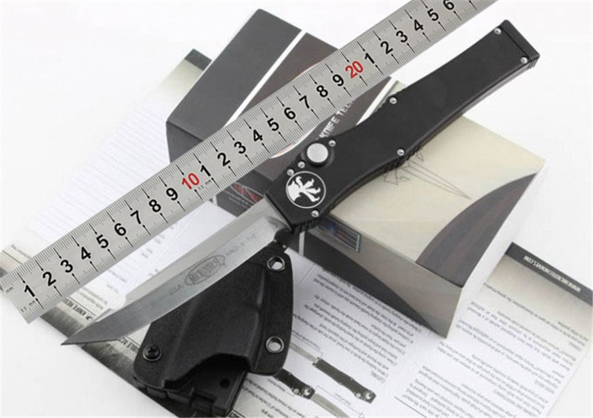 Special Offer ! Microtech Black Classic Halo V Tanto Blade Knife (4.6" Satin) 150-4 Single Action Auto Tactical knives DHL Free shipping
Special Offer ! Microtech Black Classic Halo V Tanto Blade Knife (4.6" Satin) 150-4 Single Action Auto Tactical knives DHL Free shipping