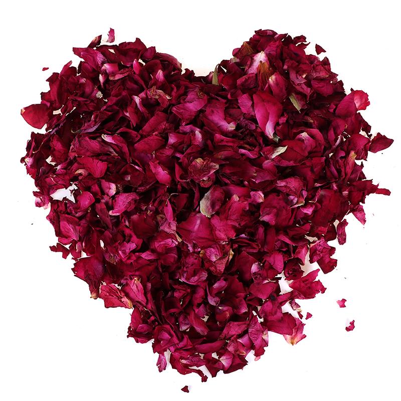 

100% New Natural Fragrance Dried Rose Petals Wedding and Party Table Confetti Decoration Biodegradable Rose Petal 100/200g, 100g