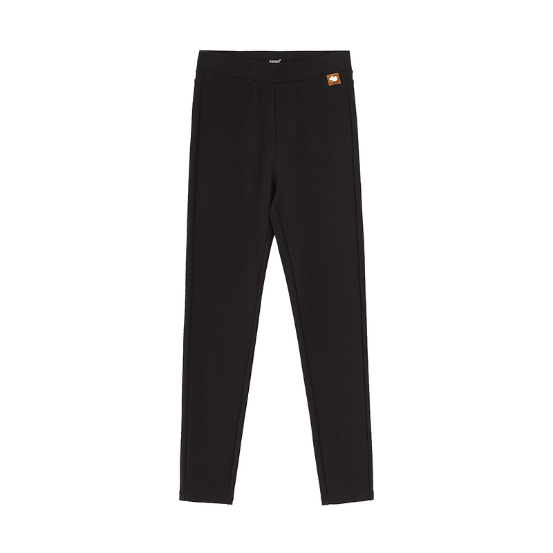 INMAN Winter New Arrivals Black Long Slim Fit High Waist Elastic Relax Women's Trousers 201111