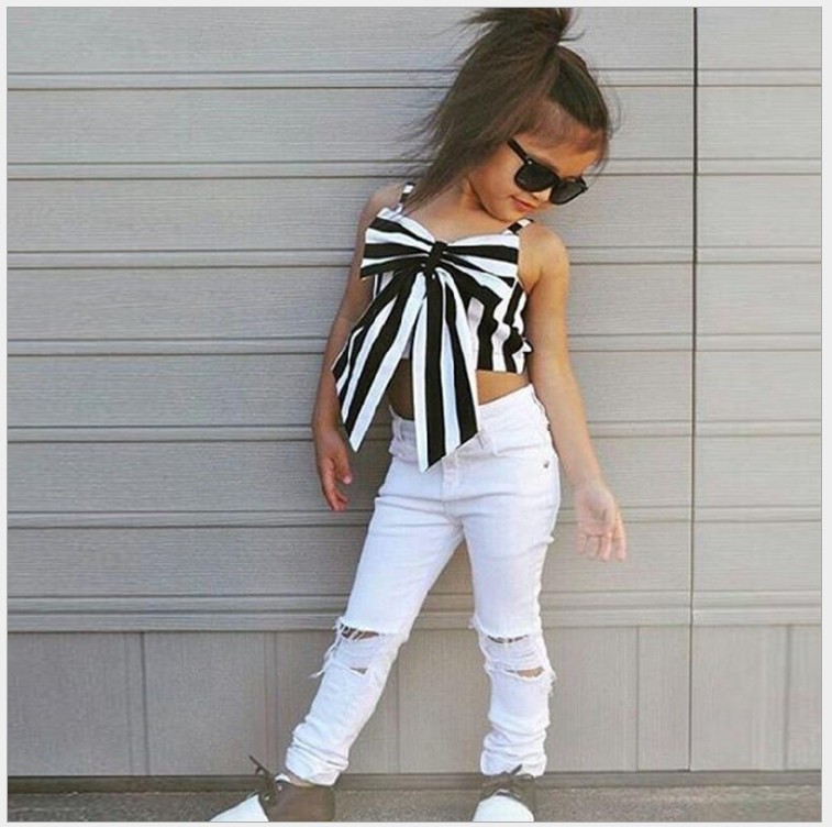 New Fashion Girls Clothing Sets Children Striped Big Bow Tops+Pants 2pcs Set Kids Suit Child Outfits, As picture
New Fashion Girls Clothing Sets Children Striped Big Bow Tops+Pants 2pcs Set Kids Suit Child Outfits, As picture