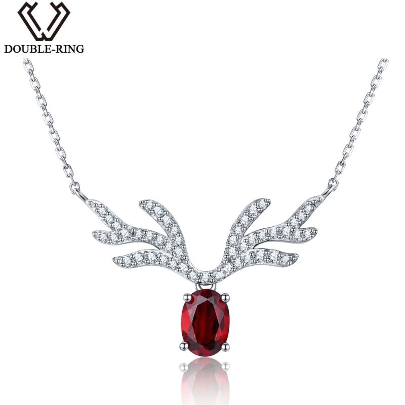 Chains DOUBLE-R 0.95ct Genuine Natural Red Garnet Pendants Necklaces 925 Sterling Silver Fine Wedding Jewelry For Women
Chains DOUBLE-R 0.95ct Genuine Natural Red Garnet Pendants Necklaces 925 Sterling Silver Fine Wedding Jewelry For Women
