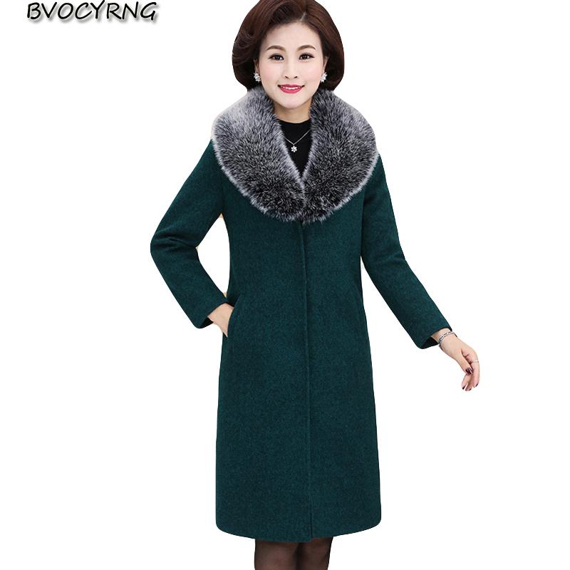 2020 Autumn and Winter New Thick Woolen Jacket Coat Female Long Middle-aged Clothing Fashion Plus Size Women's Winter Wool Parka, Gray
2020 Autumn and Winter New Thick Woolen Jacket Coat Female Long Middle-aged Clothing Fashion Plus Size Women's Winter Wool Parka, Gray