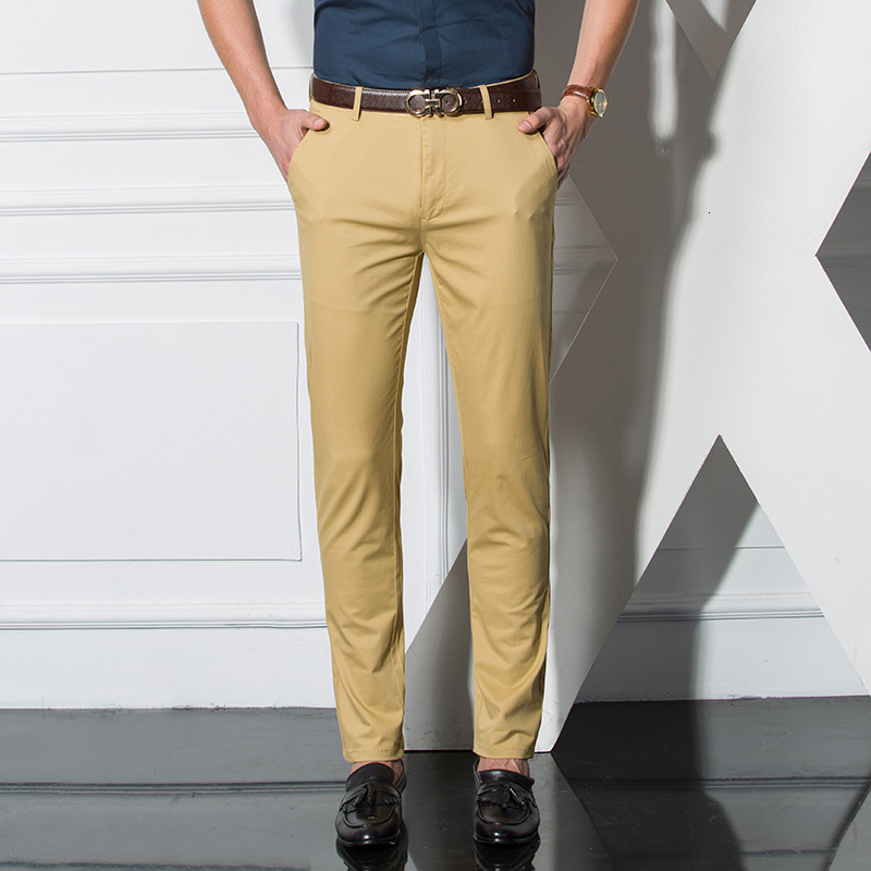 2021 New Men's Spring Will See Cotton Male Long Stretch Straight Classic Trousers Ed in Business Formal Black Khaki Pants L3v3
2021 New Men's Spring Will See Cotton Male Long Stretch Straight Classic Trousers Ed in Business Formal Black Khaki Pants L3v3