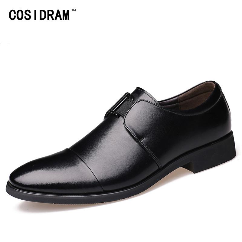 COSIDRAM Pointed Toe Men Formal Shoes New 2020 Male Slip On Oxford Shoes For Men Wedding Business Oxfords Black Classic BRM-944
COSIDRAM Pointed Toe Men Formal Shoes New 2020 Male Slip On Oxford Shoes For Men Wedding Business Oxfords Black Classic BRM-944
