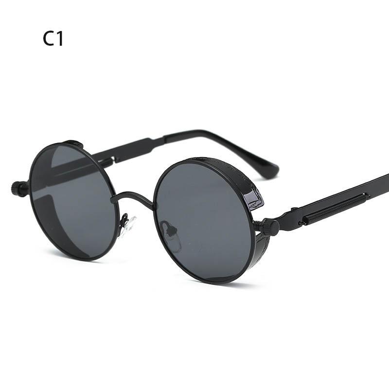 Q Brand Designer Polarized Spring Mirror Legs Steampunk Round Retro Gothic Goggles Sunglasses
Q Brand Designer Polarized Spring Mirror Legs Steampunk Round Retro Gothic Goggles Sunglasses