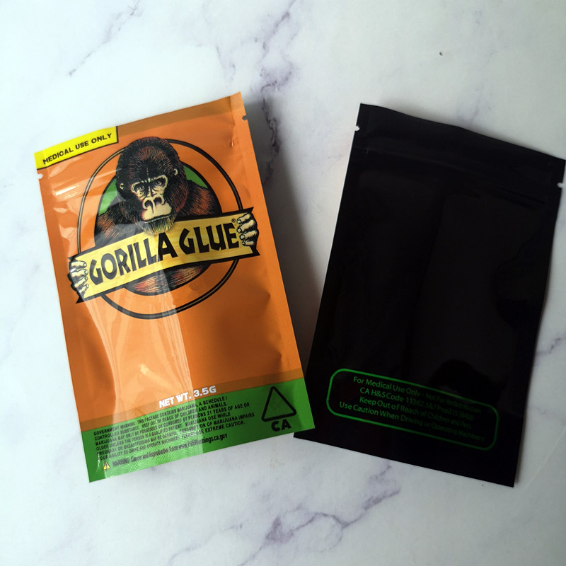 New GORILLA GLUE BAG California 3.5g Mylar Bags Smell Proof Bags GORILLA GLUE Zipper bag For Dry Herb Flower Packaginhkhjklj
New GORILLA GLUE BAG California 3.5g Mylar Bags Smell Proof Bags GORILLA GLUE Zipper bag For Dry Herb Flower Packaginhkhjklj