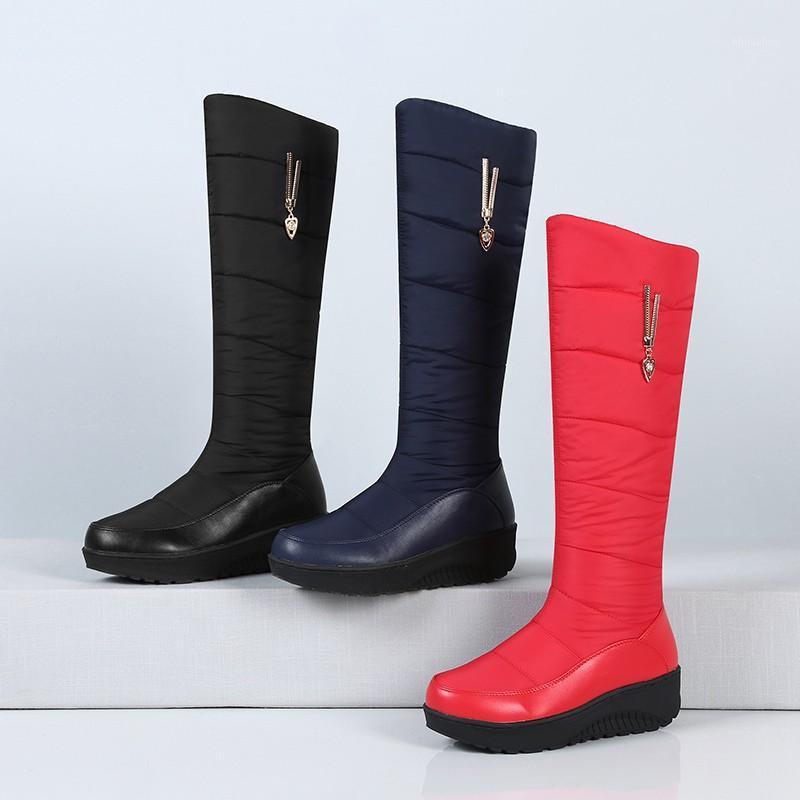 Snow boots women shoes warm plush knee high boots winter new 2020 waterproof down platform wedges middle heels red Cotton1, Black
Snow boots women shoes warm plush knee high boots winter new 2020 waterproof down platform wedges middle heels red Cotton1, Black