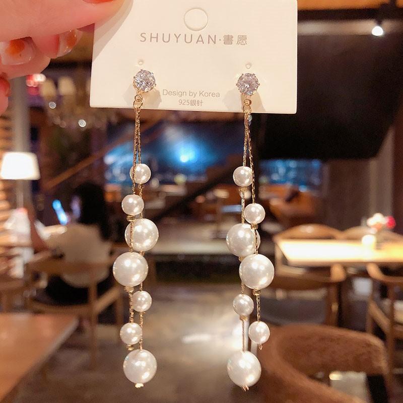 Dangle & Chandelier Trendy Elegant Created Simulated Pearl Long Earrings Pearls Statement Drop For Wedding Party Gift
Dangle & Chandelier Trendy Elegant Created Simulated Pearl Long Earrings Pearls Statement Drop For Wedding Party Gift
