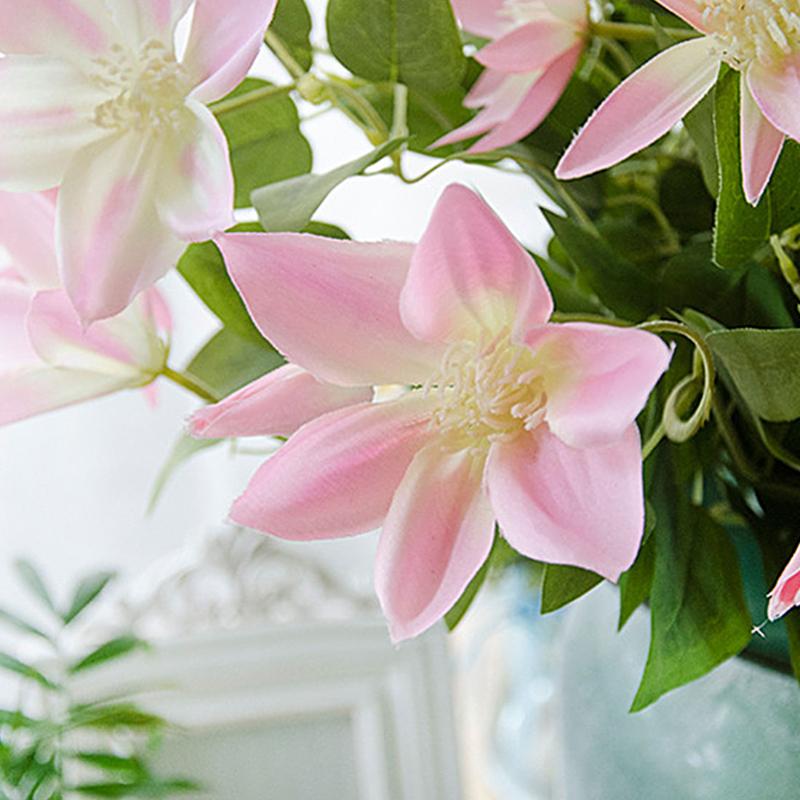 Gift Three Branches Clematis Florida Thunb Vivid Artificial Flowers Plant Home and Garden Decoration 69cm Gift, Pink
Gift Three Branches Clematis Florida Thunb Vivid Artificial Flowers Plant Home and Garden Decoration 69cm Gift, Pink