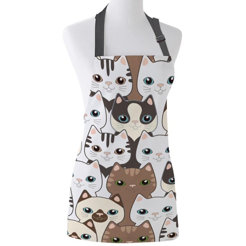 Kitten Cute Dark White Gray Apron Adult Kids Bibs Home Cooking Baking Restaurant Kichen Aprons for Woman Cleaning Apron
Kitten Cute Dark White Gray Apron Adult Kids Bibs Home Cooking Baking Restaurant Kichen Aprons for Woman Cleaning Apron