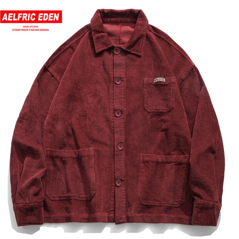 Aelfric Eden Retro Vintage Corduroy Jacket Coat Mens 2020 Streetwear Harajuku Button Jackets Hip Hop Track Jacket Coat Outwear, Red
Aelfric Eden Retro Vintage Corduroy Jacket Coat Mens 2020 Streetwear Harajuku Button Jackets Hip Hop Track Jacket Coat Outwear, Red