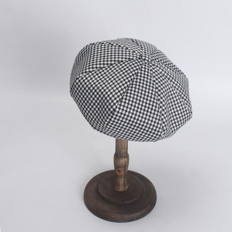 Fashion Houndstooth Plaid Berets For Women Female Beret Streetwear Elegant Ladies Beret Autumn Cabbie Hat Ajustable Wholesale, 02
Fashion Houndstooth Plaid Berets For Women Female Beret Streetwear Elegant Ladies Beret Autumn Cabbie Hat Ajustable Wholesale, 02