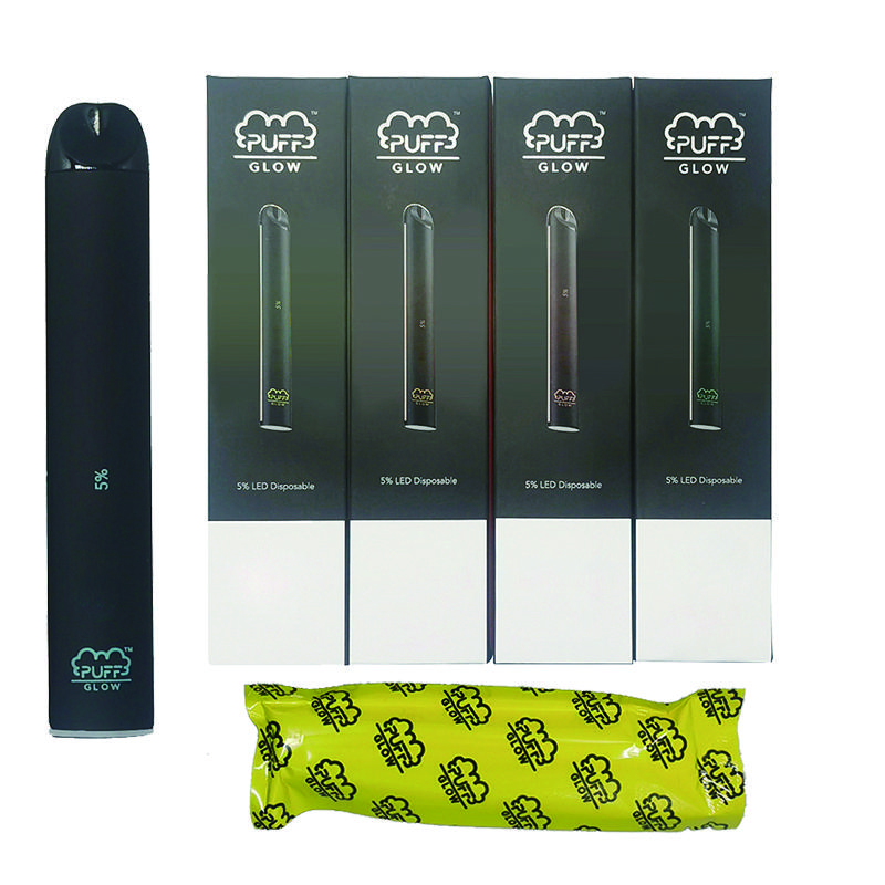 PUFF BAR GLOW Disposable Device Pods Pre-filled Starter Kit 280mAh Battery 1.4ml Cartridge Vape Pen Security Code LED Light Vaporizers
PUFF BAR GLOW Disposable Device Pods Pre-filled Starter Kit 280mAh Battery 1.4ml Cartridge Vape Pen Security Code LED Light Vaporizers
