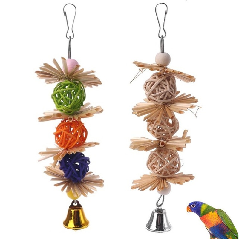 1PC Colorful Parrot Chew Strands Bite Teeth Griding Ball Bell Attractive Bird Parakeet Toys Natural Straw Bird Supplies Pet Toy
1PC Colorful Parrot Chew Strands Bite Teeth Griding Ball Bell Attractive Bird Parakeet Toys Natural Straw Bird Supplies Pet Toy