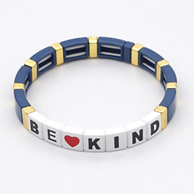 Shinus Best Price 2020 Summer Trendy Boho Handmade Enamel Women Tile Bracelet Metal Jewelry BE KING Letter Bracelets1
Shinus Best Price 2020 Summer Trendy Boho Handmade Enamel Women Tile Bracelet Metal Jewelry BE KING Letter Bracelets1