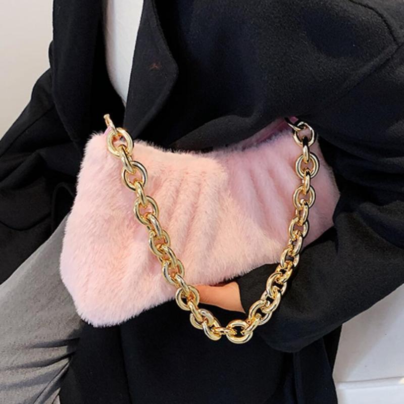 Golden Chain Armpit bag 2021 Fashion New Quality Soft Plush Women's Designer Handbag Pleated Shoulder Bags Portable Travel Bag, Black
Golden Chain Armpit bag 2021 Fashion New Quality Soft Plush Women's Designer Handbag Pleated Shoulder Bags Portable Travel Bag, Black