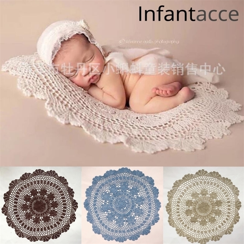 55cm circle crochet lace cotton blanket Newborn photography props basket layer infant basket filler stuffer baby photo prop 201123
55cm circle crochet lace cotton blanket Newborn photography props basket layer infant basket filler stuffer baby photo prop 201123