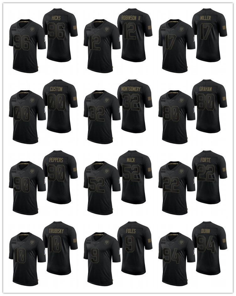 Chicago Bears MEN WOMEN YOUTH Nick Foles Khalil Mack Walter Payton Black Limited football Jersey 2020 Salute to Service, Black;red
Chicago Bears MEN WOMEN YOUTH Nick Foles Khalil Mack Walter Payton Black Limited football Jersey 2020 Salute to Service, Black;red