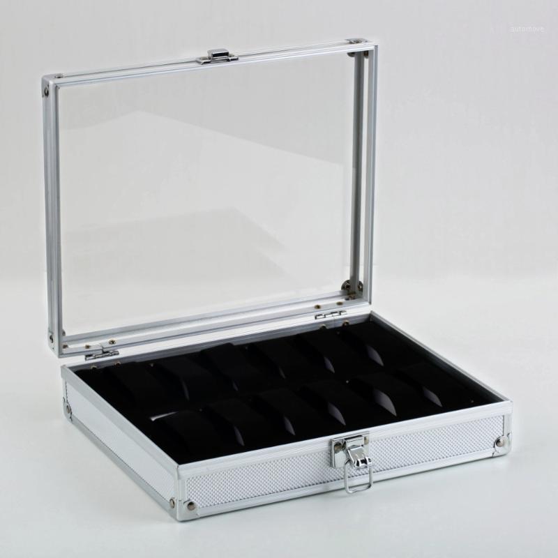 OUTAD Professional 12 Grids Watch Box Jewelry Display Storage Square Case Aluminium Suede Inside Container Watch Case Gift1
OUTAD Professional 12 Grids Watch Box Jewelry Display Storage Square Case Aluminium Suede Inside Container Watch Case Gift1