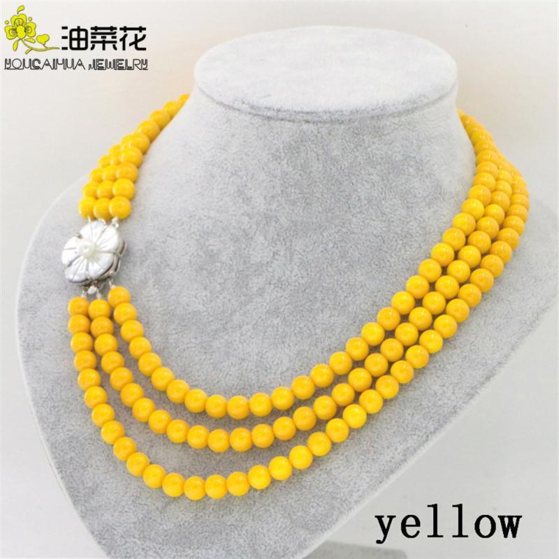 Chokers Wholesale 11Colors Fashion 3 Row Shell Glass Imitation Round Pearl Necklace Chain Women Gift Wedding Jewelry Collares Bijoux1
Chokers Wholesale 11Colors Fashion 3 Row Shell Glass Imitation Round Pearl Necklace Chain Women Gift Wedding Jewelry Collares Bijoux1