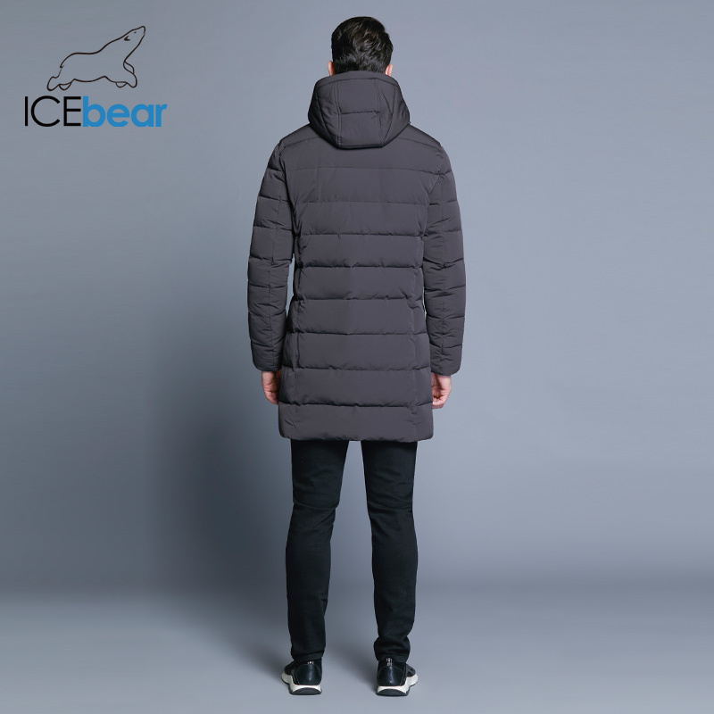 ICEbear Winter Jacket Men Hat Detachable Warm Coat Causal Parkas Cotton Padded Winter Jacket Men Clothing MWD18821D 201026