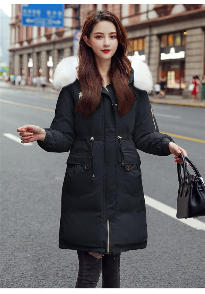 New Style Trendy Coat Women Winter Jacket Cotton Warm Coat Ladies Long Coats Parka 201017