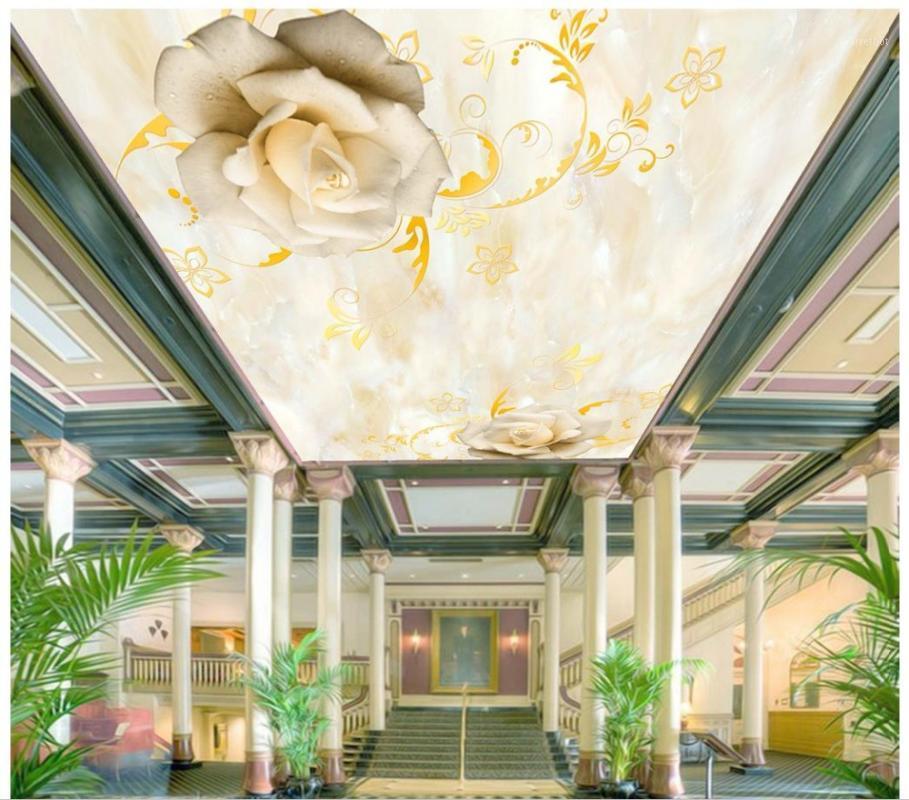 Custom 3D photo wallpaper 3d ceiling wallpaper murals Rose flower vine zenith European ceiling mural home decoration1, As pic
Custom 3D photo wallpaper 3d ceiling wallpaper murals Rose flower vine zenith European ceiling mural home decoration1, As pic