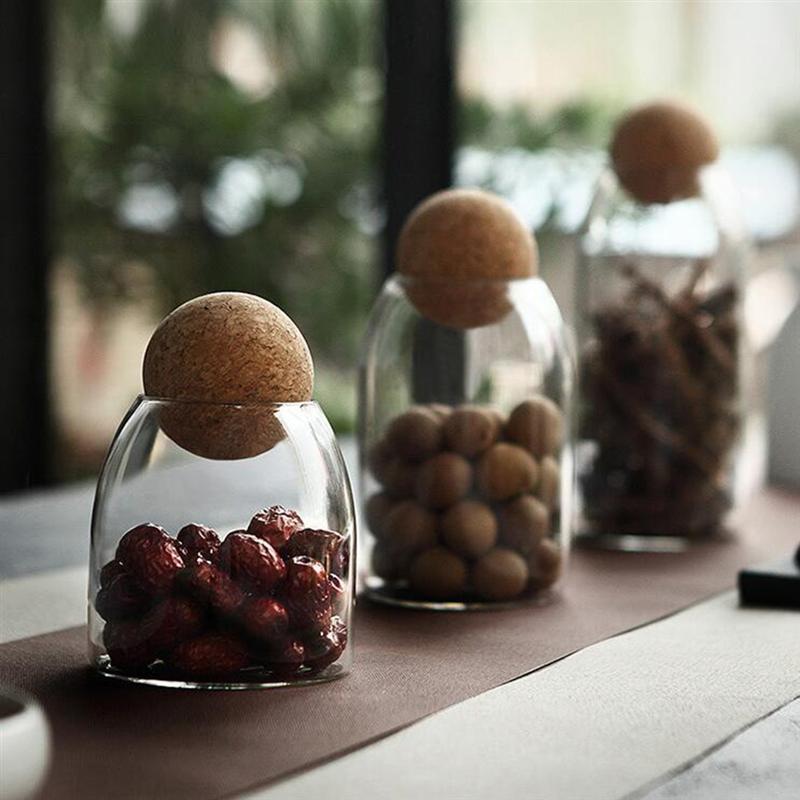 Borosilicate Transparent Glass Ball Cork Sealed Can Storage Tank Grains Storage Jar Container Kitchen Tools1
Borosilicate Transparent Glass Ball Cork Sealed Can Storage Tank Grains Storage Jar Container Kitchen Tools1
