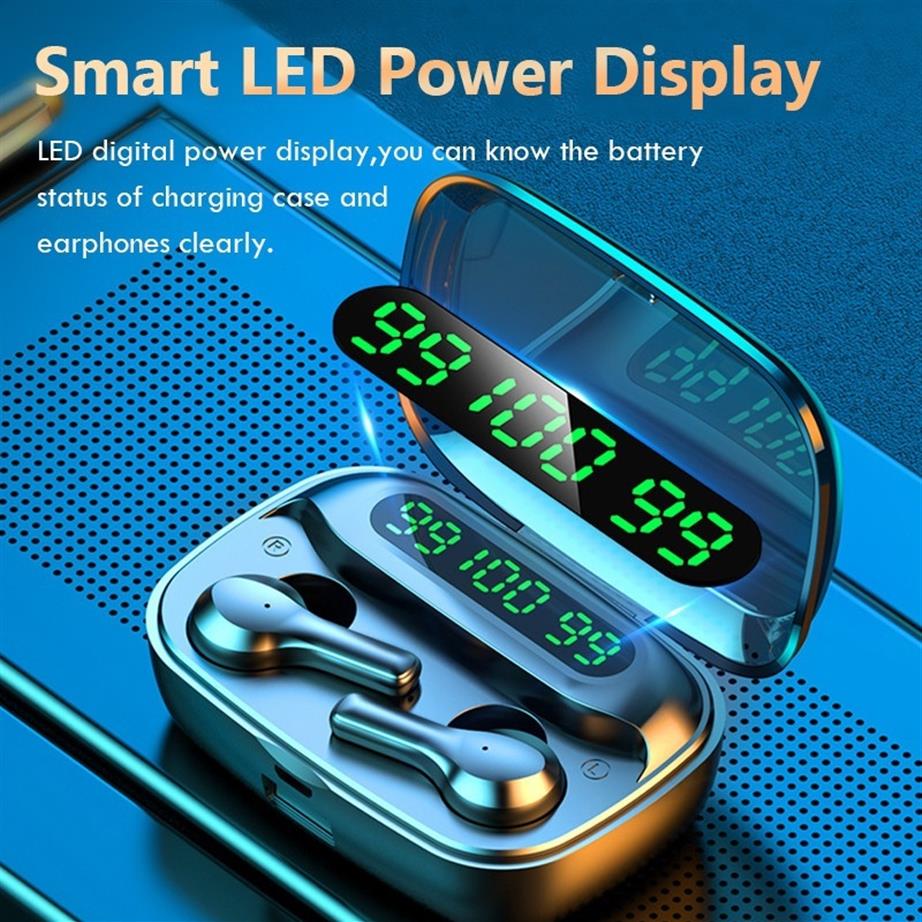 US stock 9D HiFi Bluetooth TWS 5.0 CVC Noise Reduction Stereo Wireless Headset LED Display Waterproof Dual Headphones with Power B498r, Black
US stock 9D HiFi Bluetooth TWS 5.0 CVC Noise Reduction Stereo Wireless Headset LED Display Waterproof Dual Headphones with Power B498r, Black