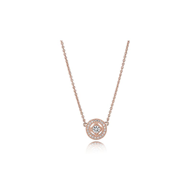 Rose Gold 18K Vintage Pendant Necklace ZC Zircon Women with Pandora Style Earrings Original Gift Box
Rose Gold 18K Vintage Pendant Necklace ZC Zircon Women with Pandora Style Earrings Original Gift Box