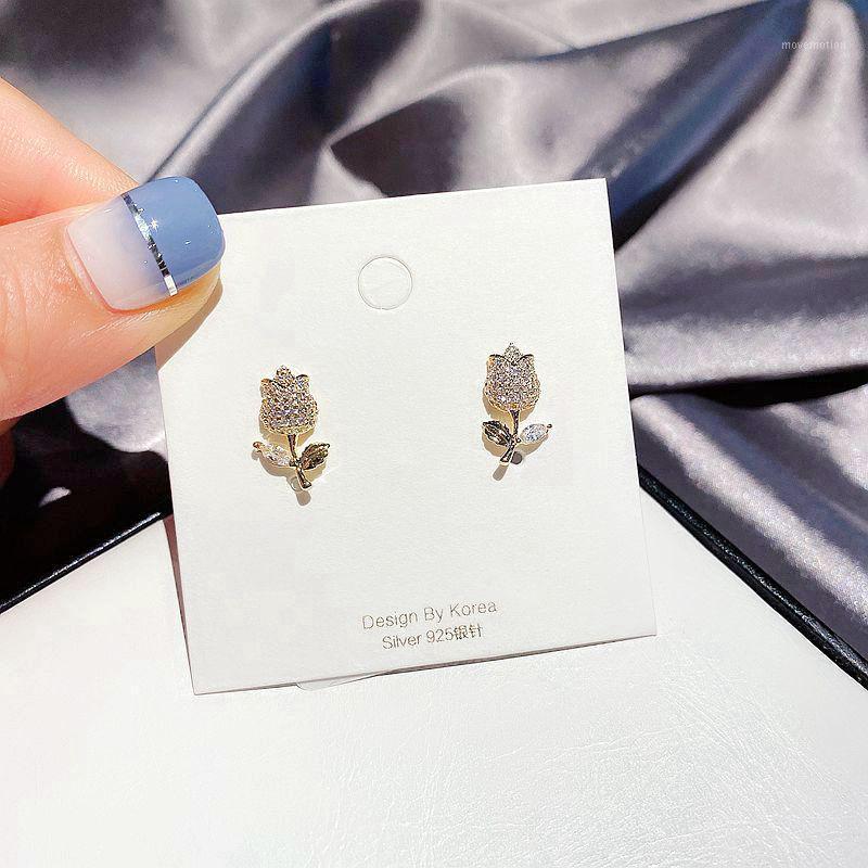 MIGGA Delicate Micro Cubic Zircon Paved Tulip Stud Earrings Gold Color CZ Crystal Women Earrings Fashion Jewelry1
MIGGA Delicate Micro Cubic Zircon Paved Tulip Stud Earrings Gold Color CZ Crystal Women Earrings Fashion Jewelry1