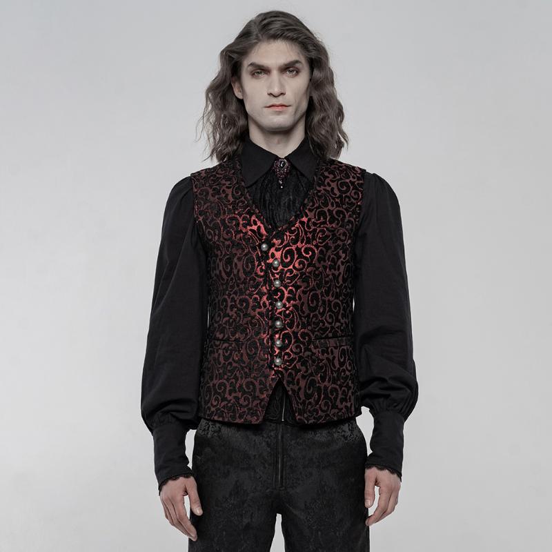 PUNKRAVE Men' Victorian Gorgeous Sleeveless Jacquard Waistcoat Gothic Fashion V Neck Formal Dinner Party Gown, Black
PUNKRAVE Men' Victorian Gorgeous Sleeveless Jacquard Waistcoat Gothic Fashion V Neck Formal Dinner Party Gown, Black