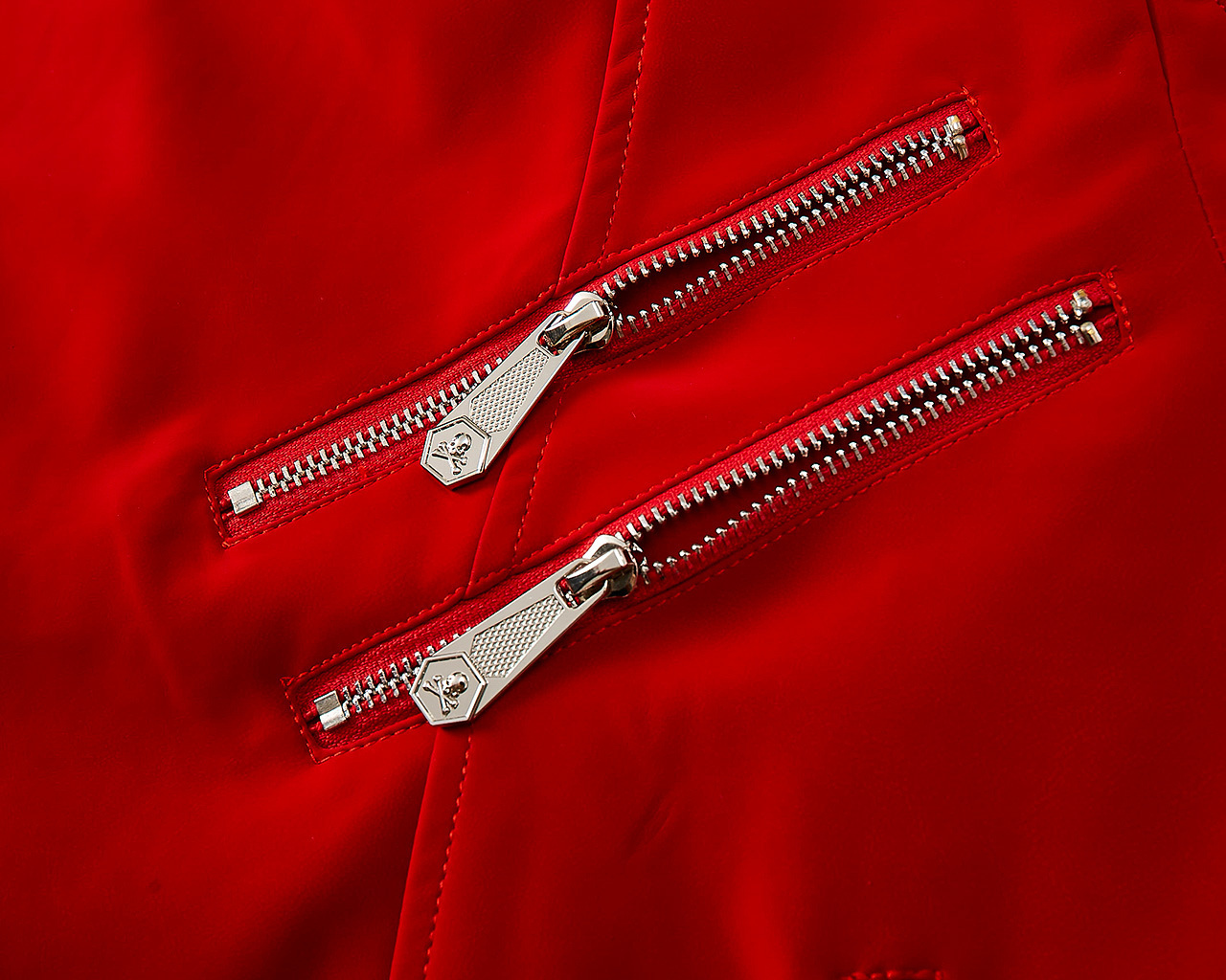 Skull Bonded Leather Red Jackets Men High Street Style Turn-down Neck Streetwear Mens Jackets and Coats Casacas Para Hombre 201103