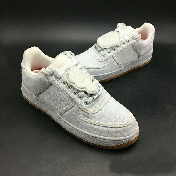 Mens White 1 Skateboard Shoe TRAVIS SCOTT X Canvas Shoes Women Fashion Sneakers Forces Casual shoe Size 36-45
Mens White 1 Skateboard Shoe TRAVIS SCOTT X Canvas Shoes Women Fashion Sneakers Forces Casual shoe Size 36-45