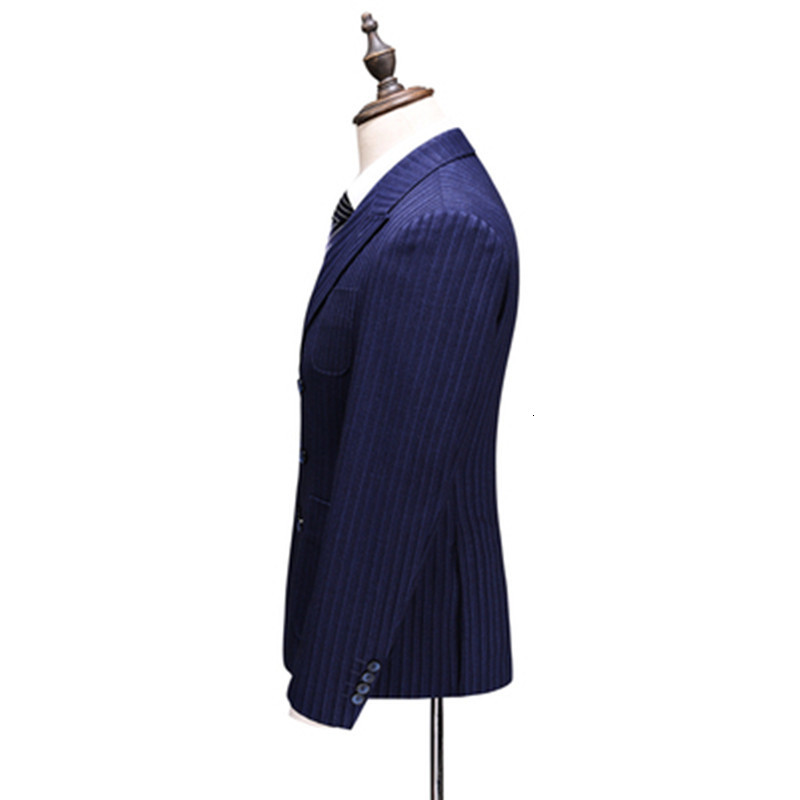 2021 (collection Pants) New Style at Night Suit Suits From Fashion Classic Blue Stripe Three-row Business Men's QCLQ
2021 (collection Pants) New Style at Night Suit Suits From Fashion Classic Blue Stripe Three-row Business Men's QCLQ