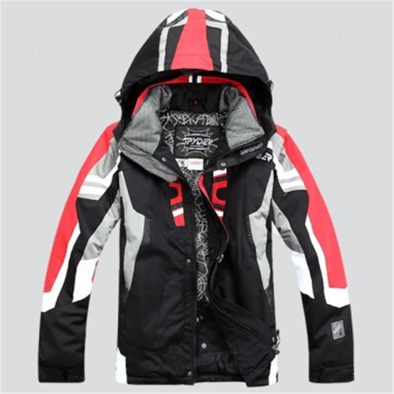 Men's ski Coat Spider Ski Jacket Men's Waterproof Warm Windproof Breathable Waterproof Snowboarding Jacket Jaqueta de snowboard 201103
