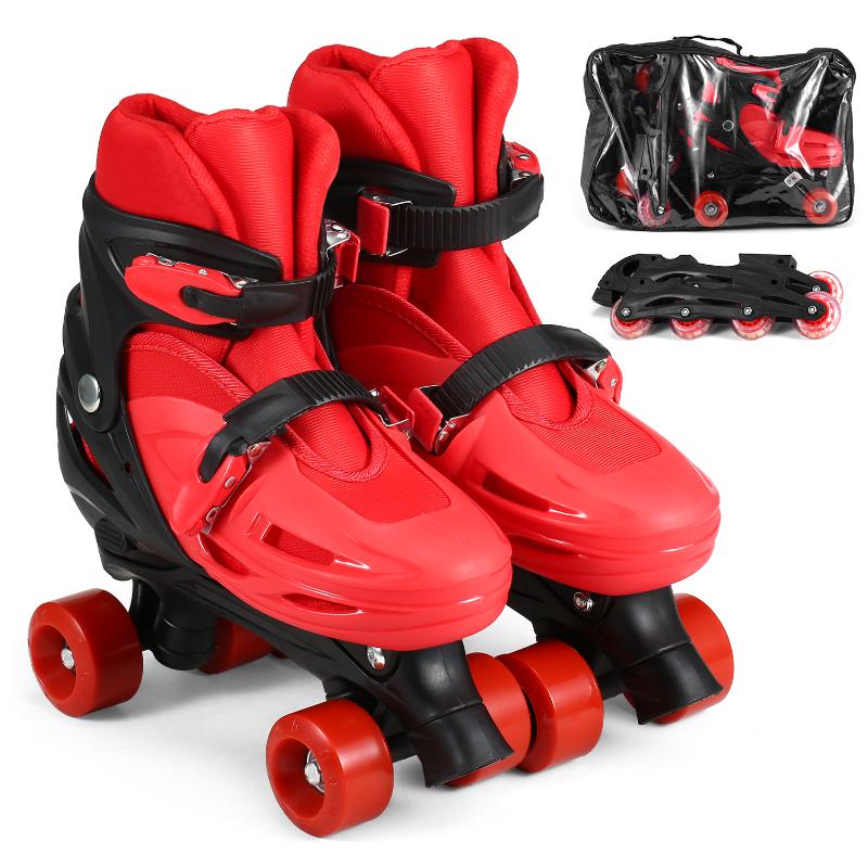 2in1 Children Roller Skates Adjustable Skating Shoes with 8pcs Inline Wheels Converts from Double-row to Inline Skates Boy Girl, Red s
2in1 Children Roller Skates Adjustable Skating Shoes with 8pcs Inline Wheels Converts from Double-row to Inline Skates Boy Girl, Red s