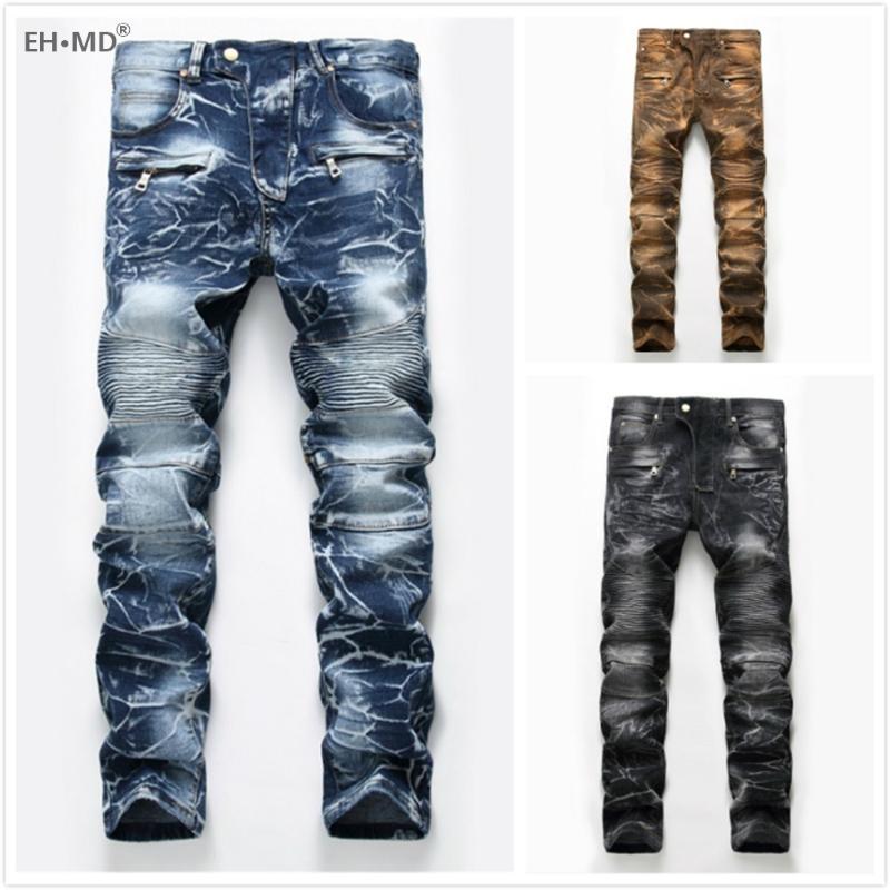 EH·MD® Zipper Pocket Jeans Male Bloodshot Decoration Stitching Striped Stretch Cloth 3D Crotch Slim Digital Printing New 2021, Black
EH·MD® Zipper Pocket Jeans Male Bloodshot Decoration Stitching Striped Stretch Cloth 3D Crotch Slim Digital Printing New 2021, Black