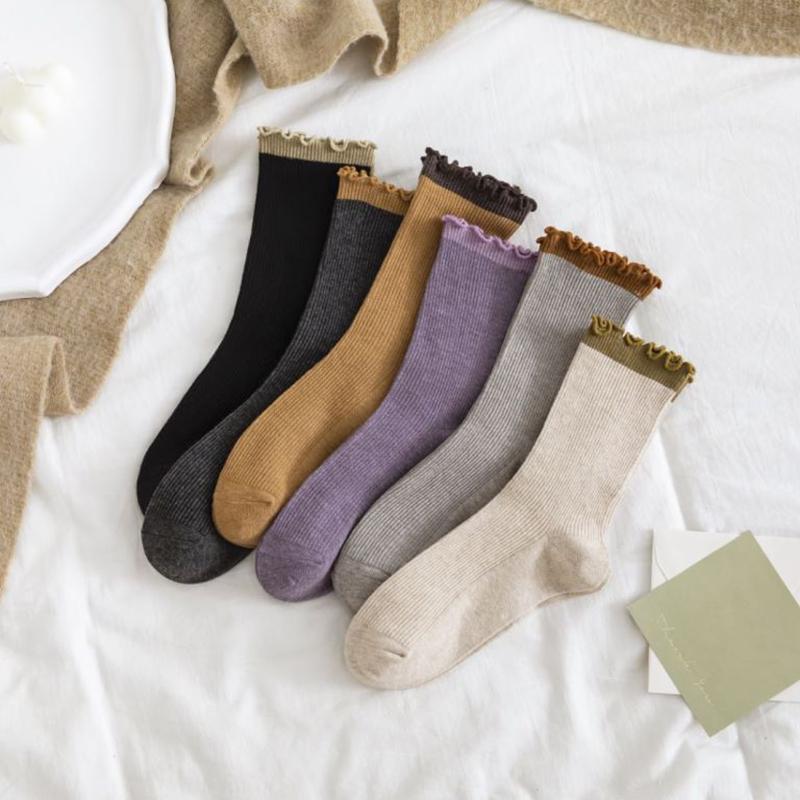 3 Pairs pack frilly socks kawai winter fall long skarpetki calcetines women cute meias Solid lace korean style Sox Set
3 Pairs pack frilly socks kawai winter fall long skarpetki calcetines women cute meias Solid lace korean style Sox Set