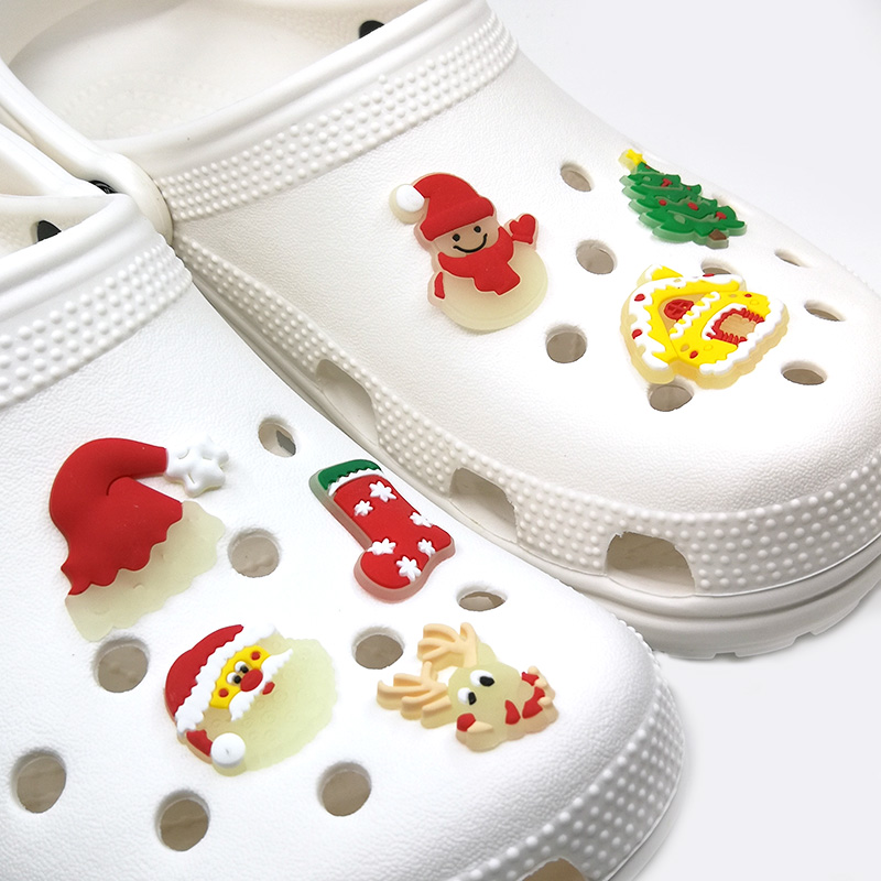 20pcs+ Christmas series pvc glow shoe c harms jibitz for croc shoes clog wholesale shoe accessories Luminous glow up in the dark, White;pink
20pcs+ Christmas series pvc glow shoe c harms jibitz for croc shoes clog wholesale shoe accessories Luminous glow up in the dark, White;pink