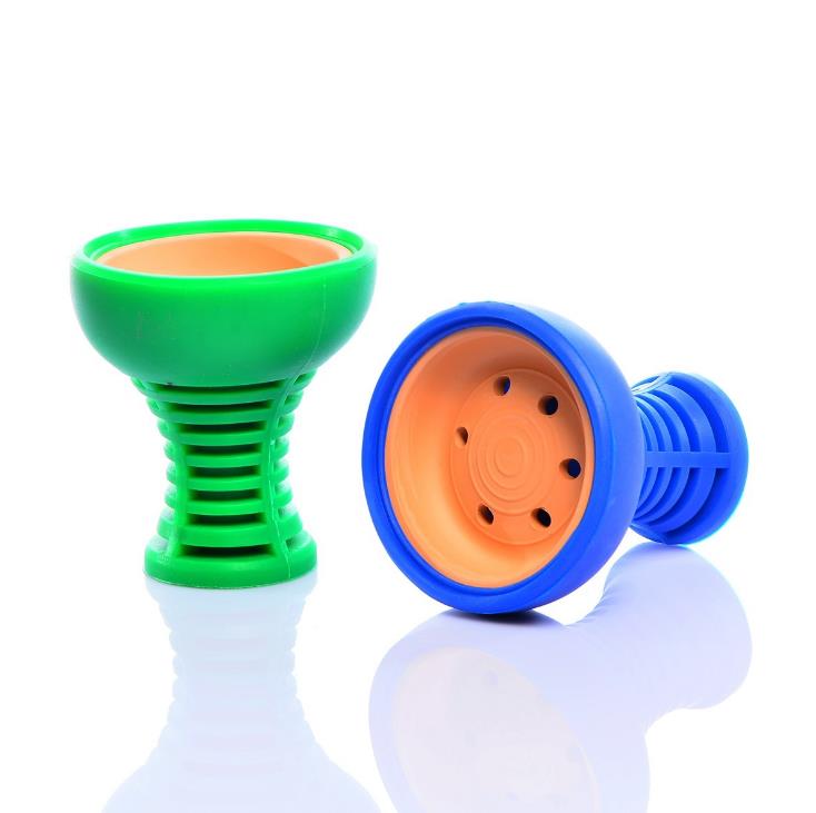 New Styles Silicone Ceramic Shisha Hookah Bowl 6 Colors Smoke Containers 6 Hole Smoking Tools For Water Pipes SN1845
New Styles Silicone Ceramic Shisha Hookah Bowl 6 Colors Smoke Containers 6 Hole Smoking Tools For Water Pipes SN1845